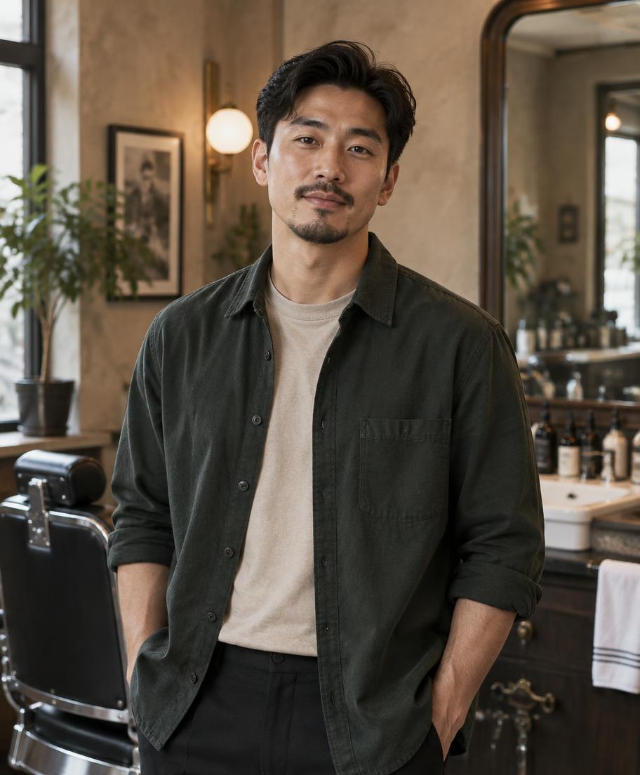 Noah Chen, Barber at NOMAD BARBER CO.